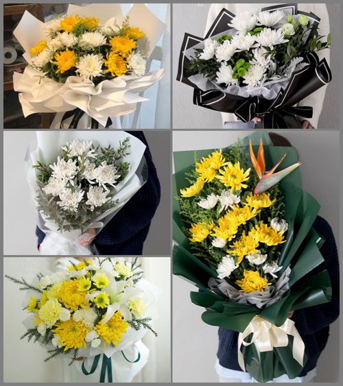 广东梅州市五华县梅林镇梅东村白事花束代送